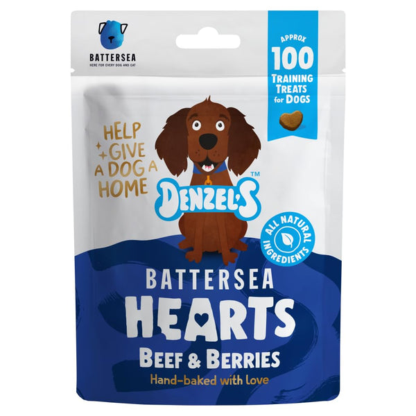 Denzel's Battersea Hearts For Dogs Beef & Berries 90g