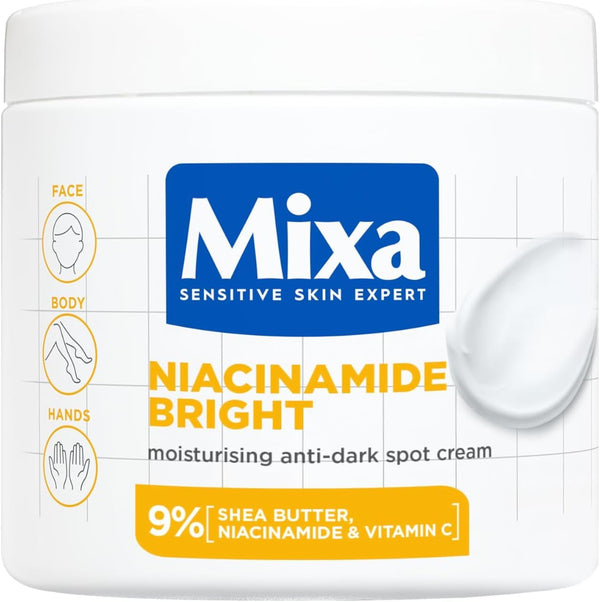 Mixa Body Cream Niacinamide Bright Moisturizing Anti-Dark Spot 400ml