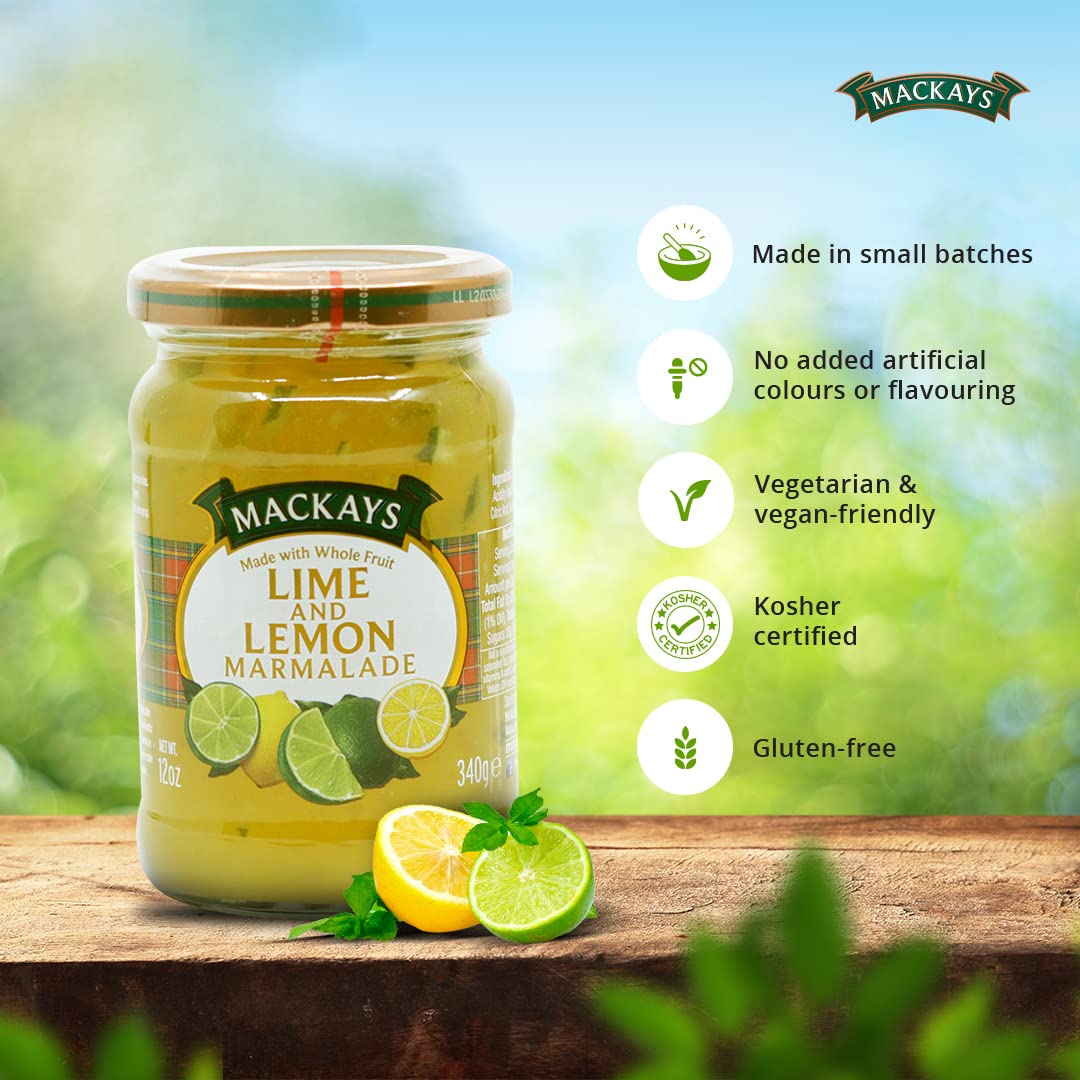 Mackays Marmalade, Lime and Lemon, 340g