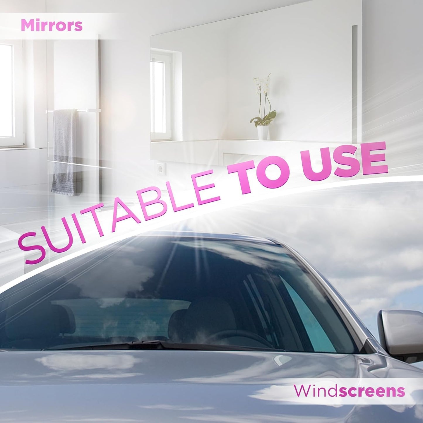 Windolene Diamond Shine Window & Glass Spray Window Cleaner Pink 750ml Bulk Buy 3-Pack