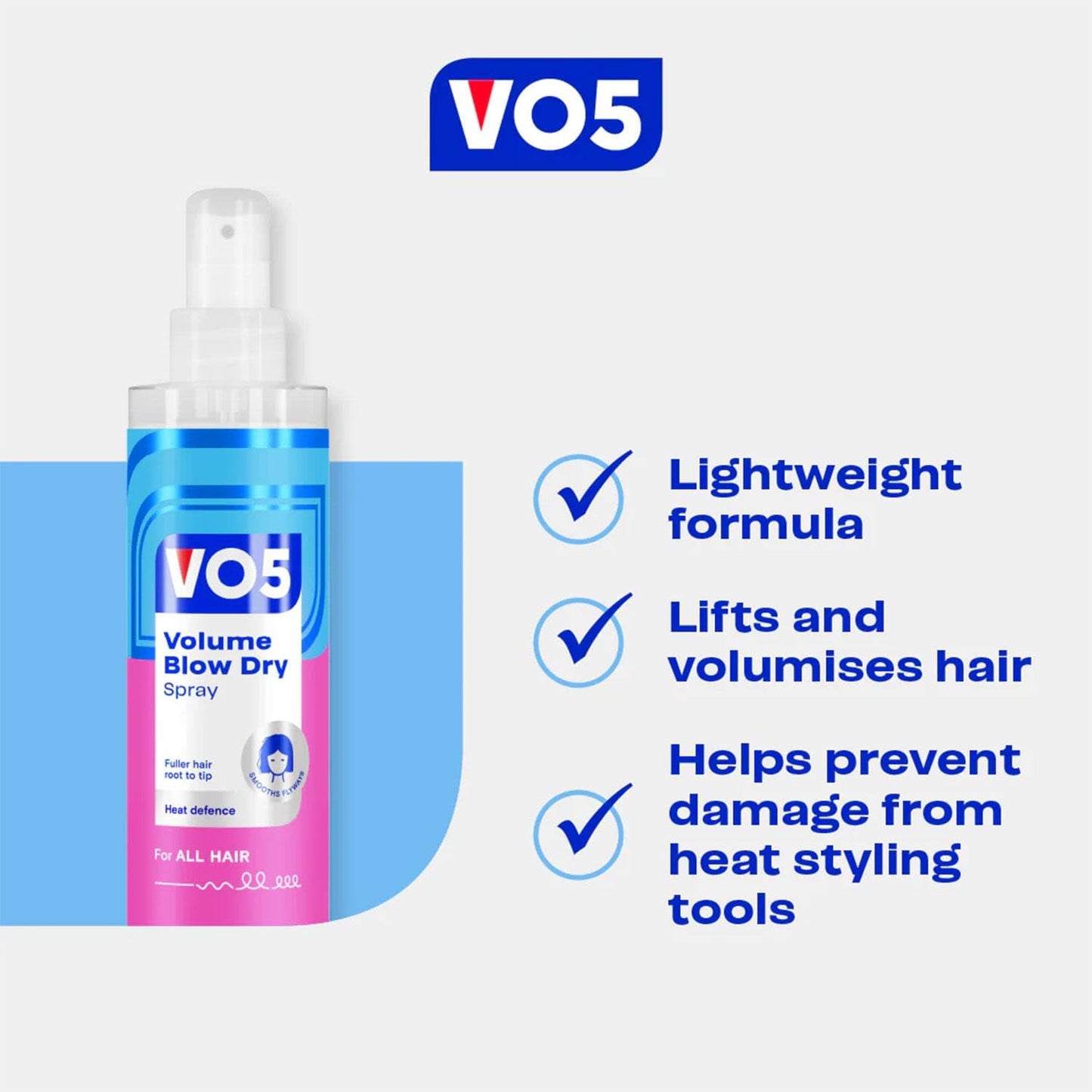 VO5 Volume Blow-Dry Spray, 200ml