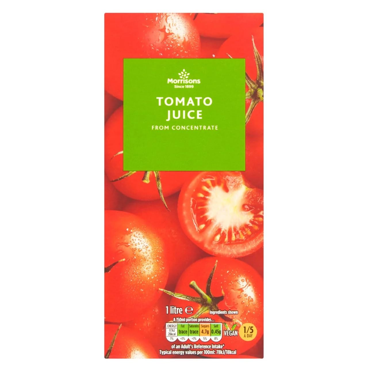 Morrisons Tomato Juice from Concentrate, 1L