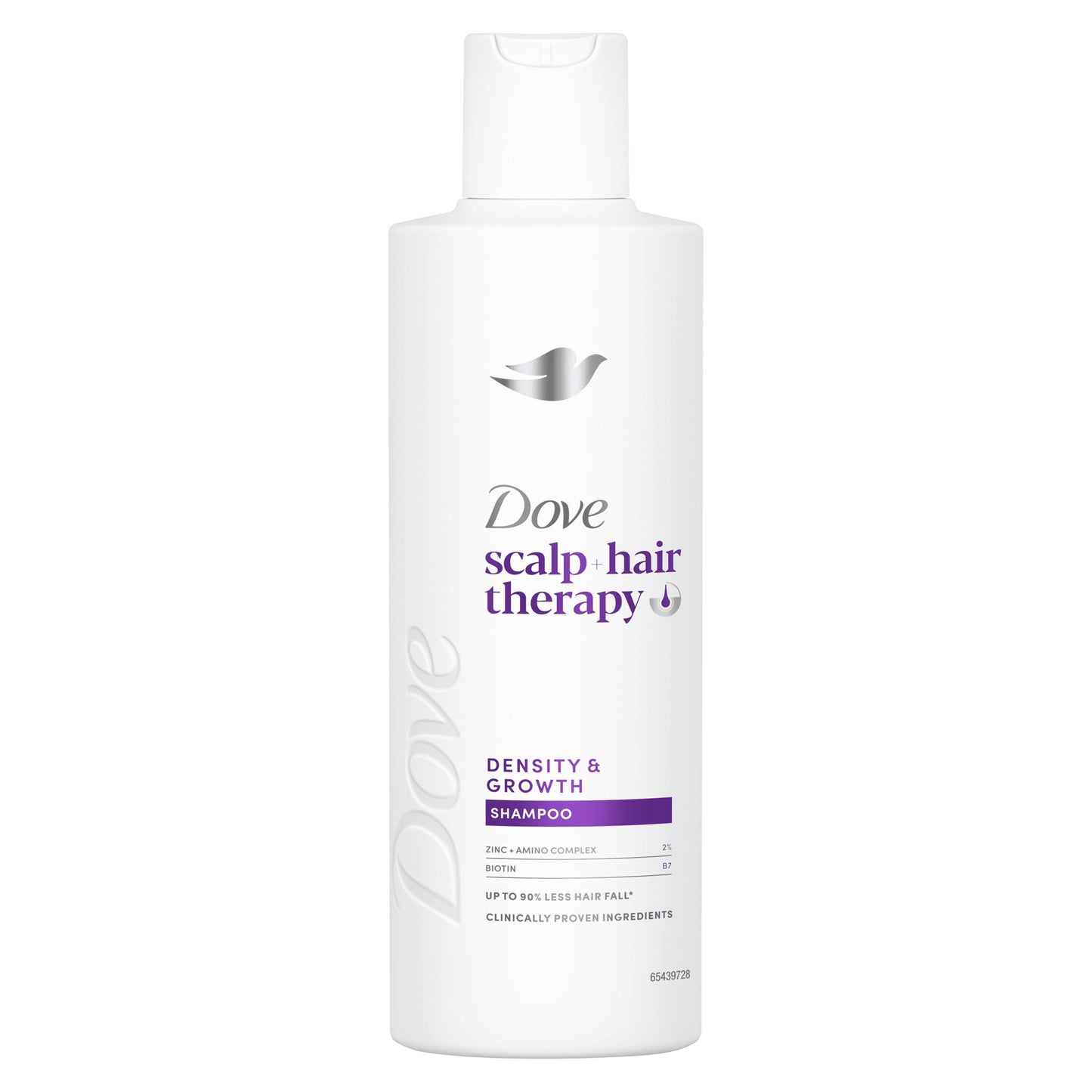 Dove scalp + hair therapy Density & Growth¹ Shampoo hair care with Amino Complex, Zinc and Biotin for up to 90% less hair fall