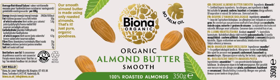 Raw Health Whole Almond Butter, 170g