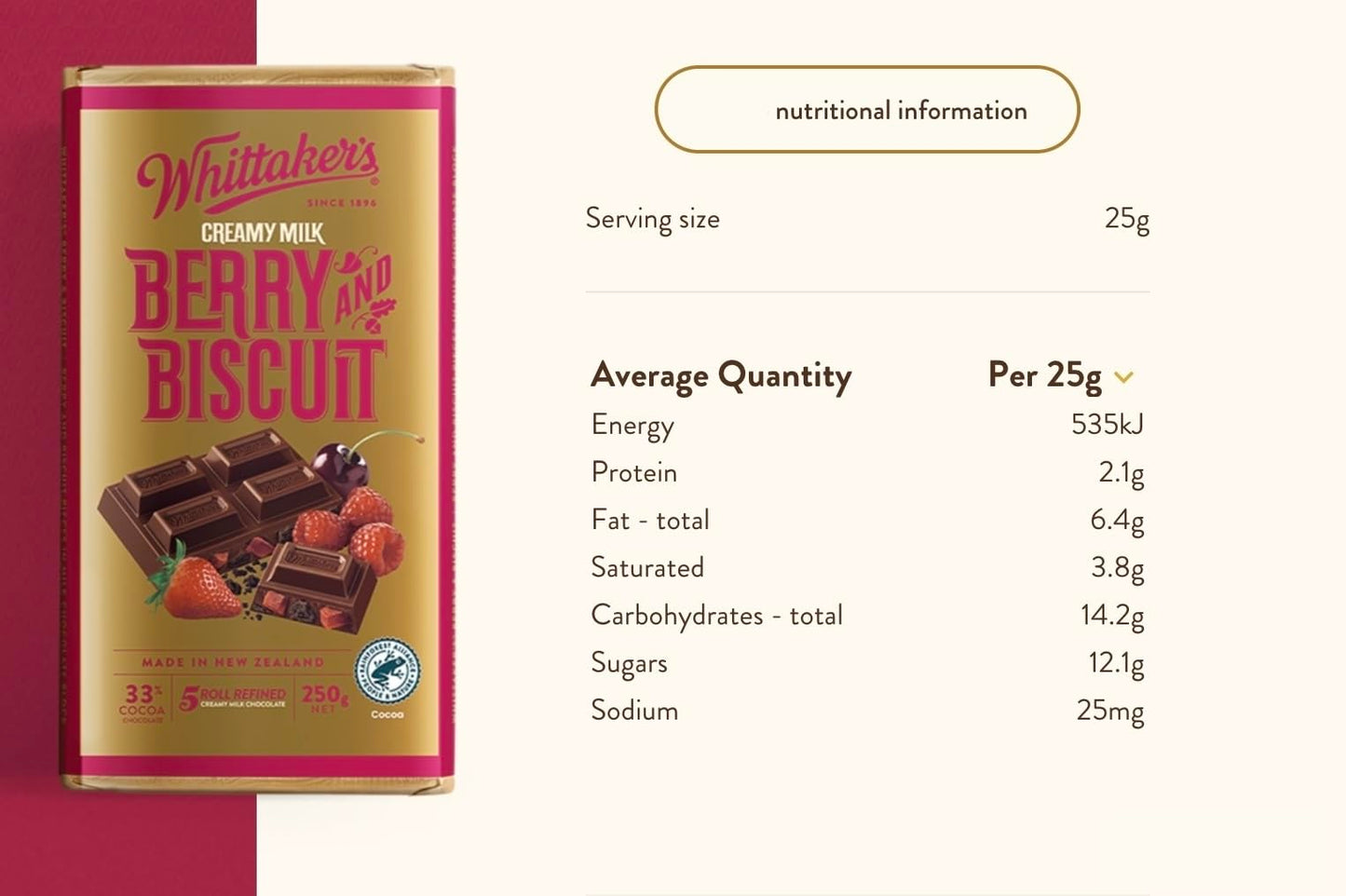 Whittaker's Classic Block, Crafting New Zealand’s finest chocolate since 1896, Imported from New Zealand