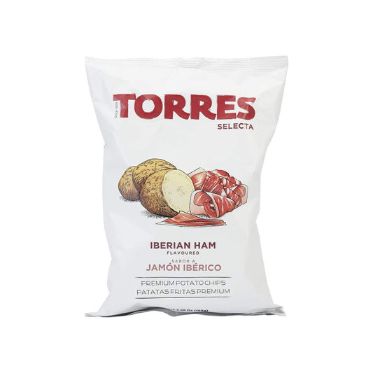Torres Selecta Spanish Ibérico Ham Potato Crisps, 150g