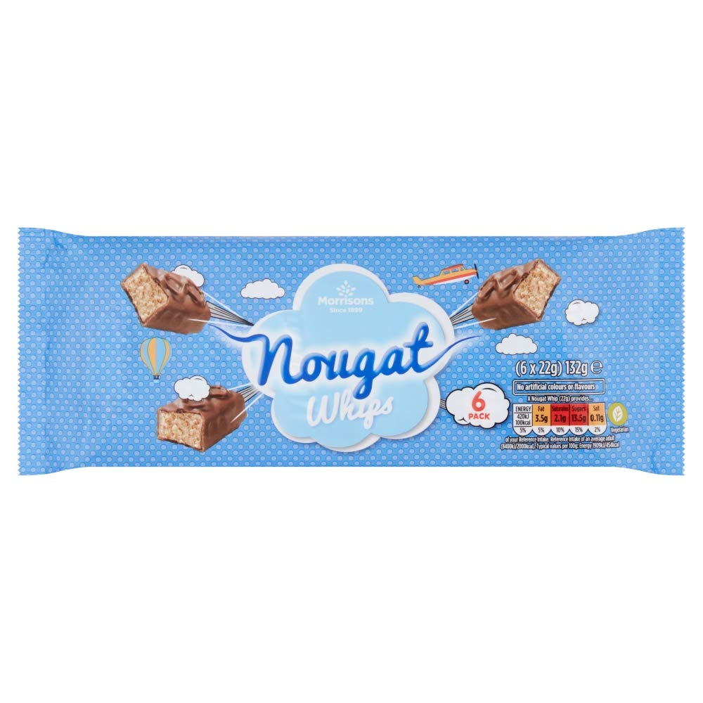 Morrisons Nougat Whips 6x22g