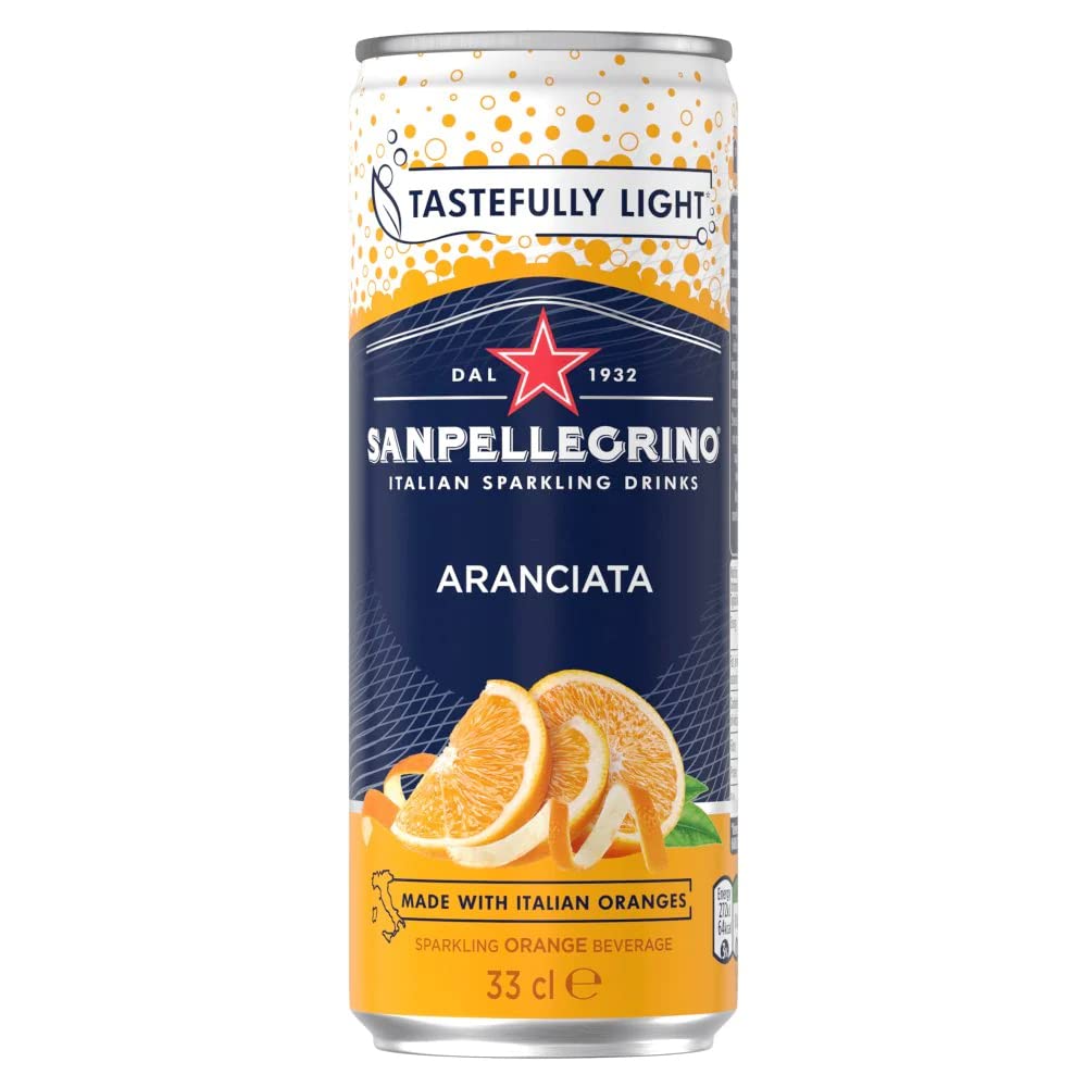 San Pellegrino Sparkling Orange (Aranciata) Drink (12 x 330ml Cans)