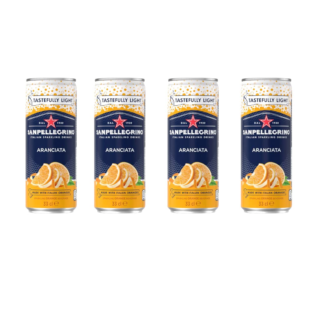 San Pellegrino Sparkling Orange (Aranciata) Drink (12 x 330ml Cans)