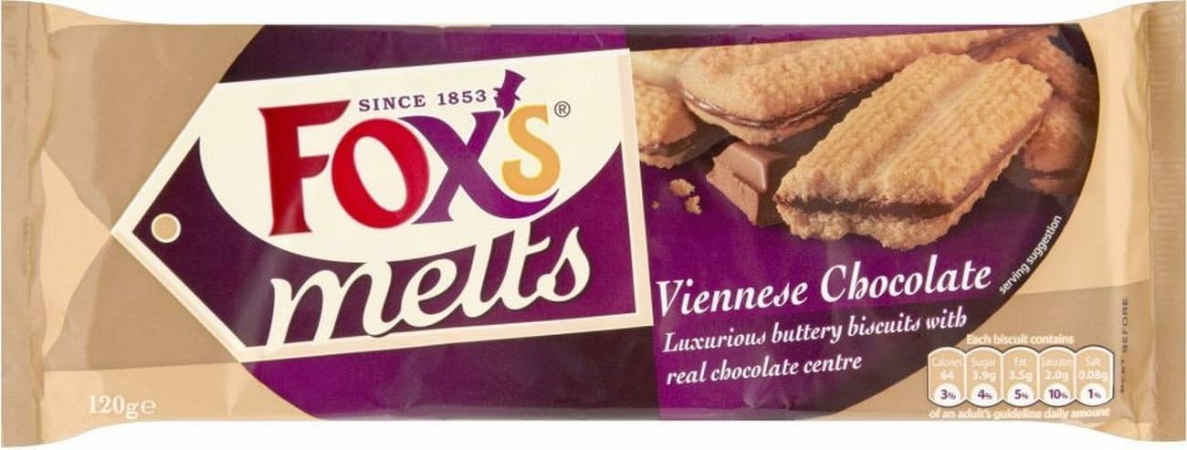 Fox's Favourites Melts Viennese Milk Chocolate 120g
