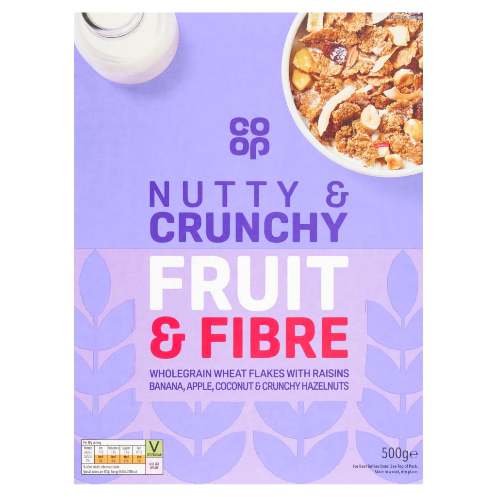 Co-op Nutty & Crunchy Fruit & Fibre 500g