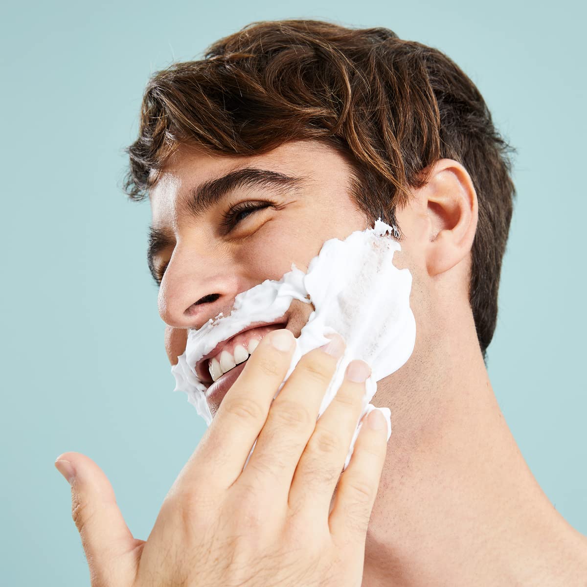 NIVEA MEN Fresh Kick Shaving Foam (200ml) With Mint & Cactus Water - Refreshing for Men