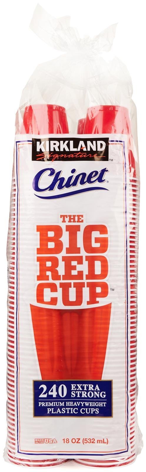 Kirkland Signature Chinet The Big Red Cup, 18 Oz, 240 Count