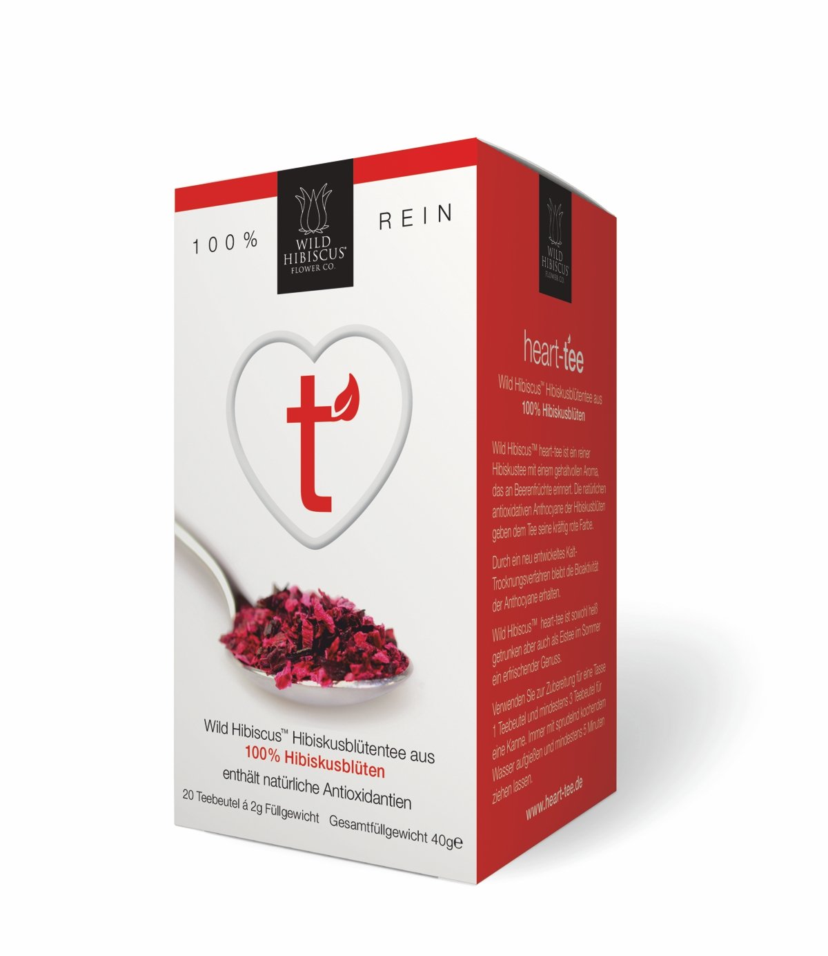 Wild Hibiscus 100 Percent Pure Hibiscus Herbal Tea 40 g