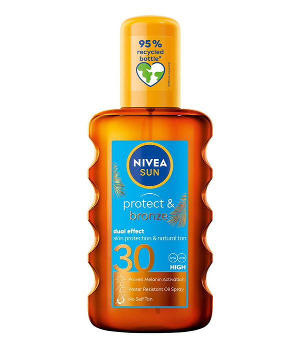 NIVEA Protect & Bronze Tan Oil SPF30, 200ml