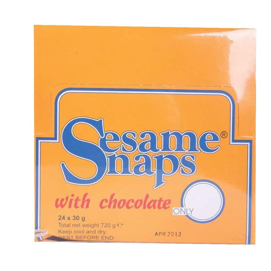 Sesame Snaps | Sesame Snaps Chocolate Coated | 14 x 30g