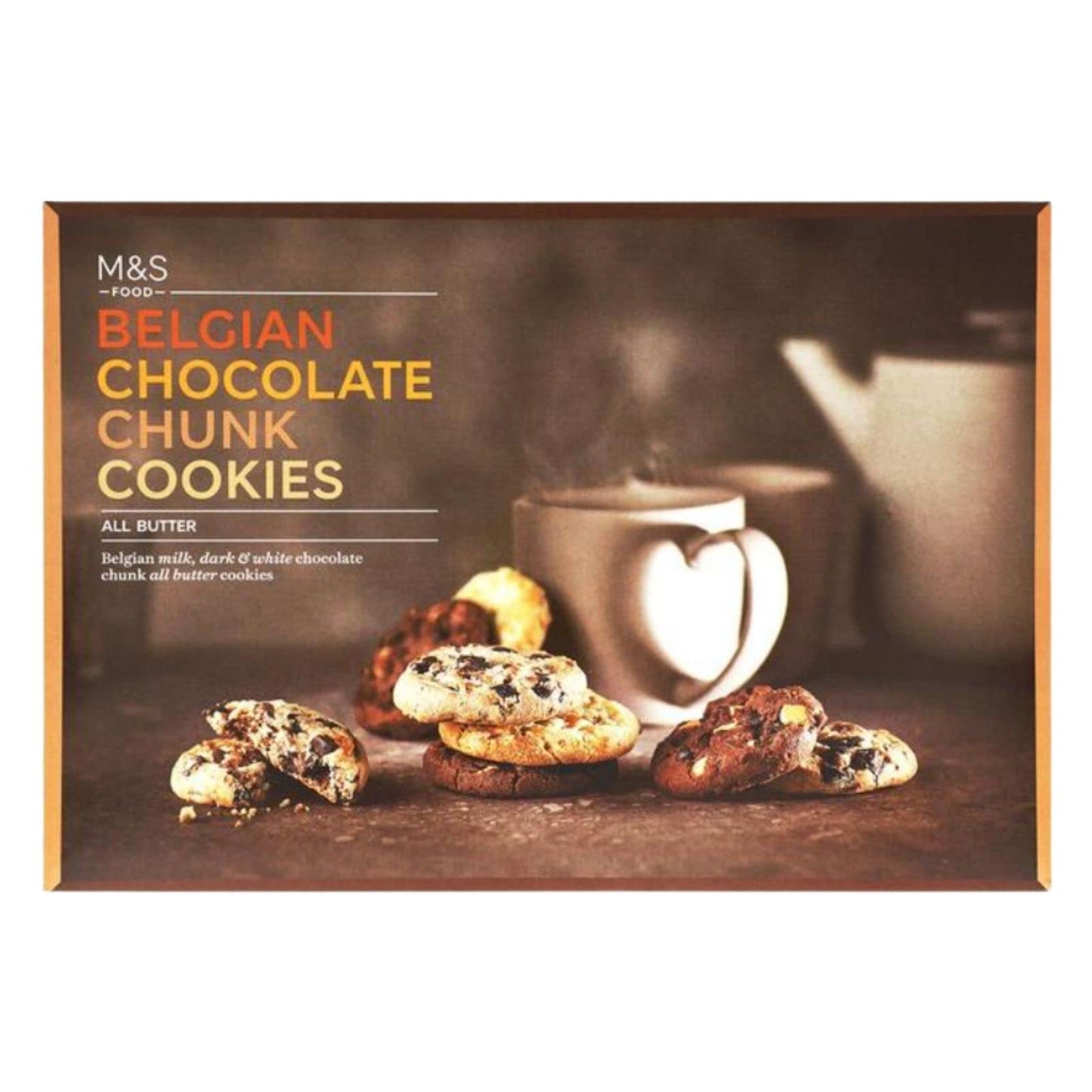 Marks and Spencer Extremely Chocolatey Milk Dark and White Chocolate Biscuits 450g, M&S Belgian Chocolate Chunk Cookies 500g and M&S Viennese All Butter Biscuit Selection 450g Biscuits Gift Bundle