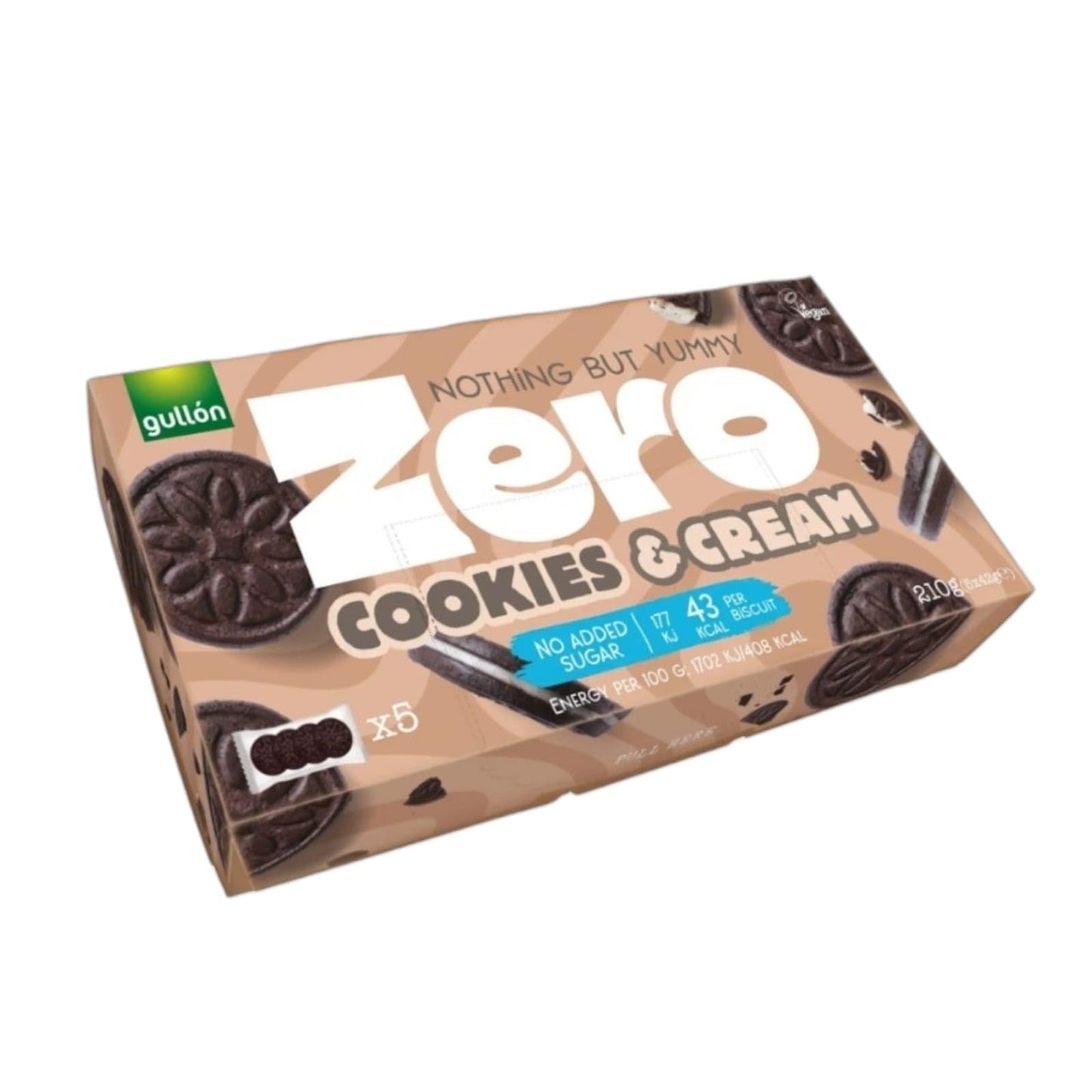 Gullon Zero No Added Sugar Cookies & Cream 210g