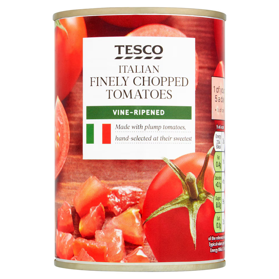 Tesco Italian Finely Chopped Tomatoes, 400g