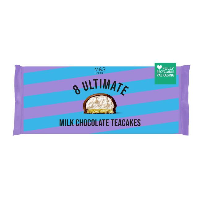 Marks & Spencer 8 Ultimate Milk Chocolate Teacakes 240g