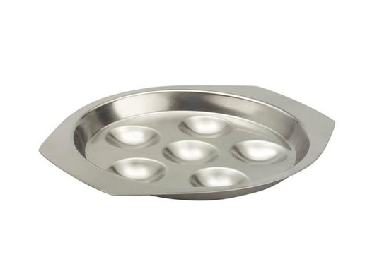 Zodiac Stainless Steel 6 Hole Escargot Dish