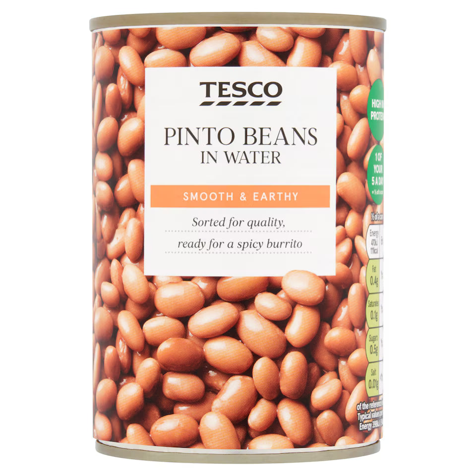 Tesco Pinto Beans In Water, 390g