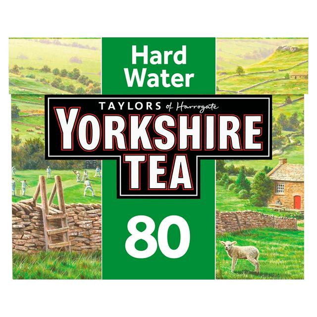 Yorkshire Hard Water 80 Teabags, 250g