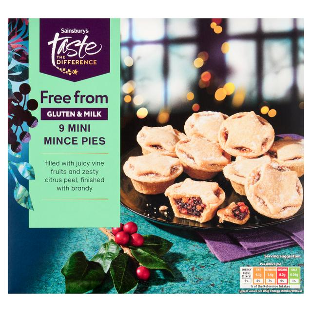 Sainsbury's Free From 9 x 254g Multipack Mini Mince Pies, Taste the Difference