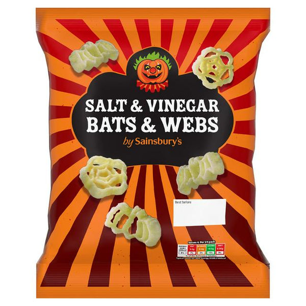 Sainsbury's  Salt & Vinegar Bats & Webs Snacks 100g