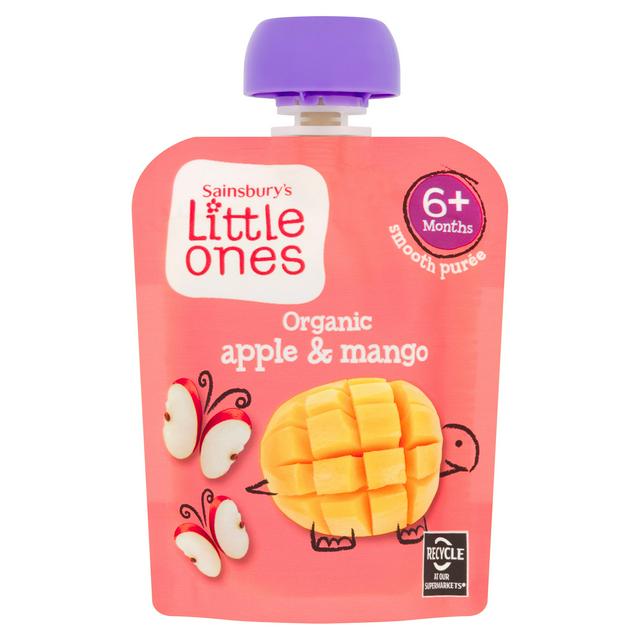 Sainsbury's Little Ones Organic Apple & Mango Smooth Puree, 70g