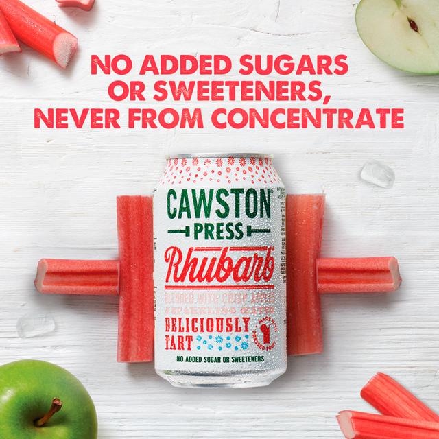 Cawston Press Sparkling Rhubarb & Apple Can 330Ml