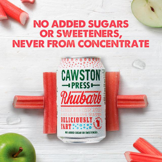 Cawston Press Sparkling Rhubarb & Apple Can 330Ml
