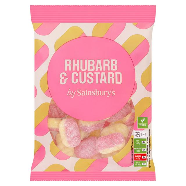 Sainsbury's Rhubarb & Custard Sweets, 200g