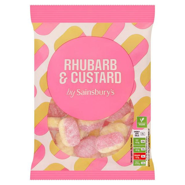 Sainsbury's Rhubarb & Custard Sweets, 200g