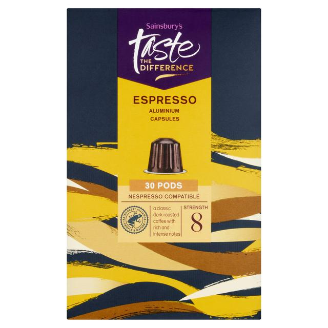 Sainsbury's Taste the Difference 30 Espresso Pods, 156g