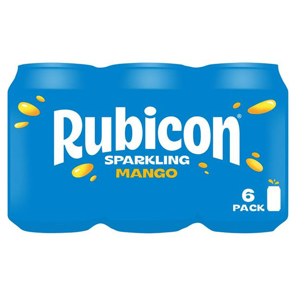 Rubicon Sparkling Mango Juice Soft Drink, 6x330ml