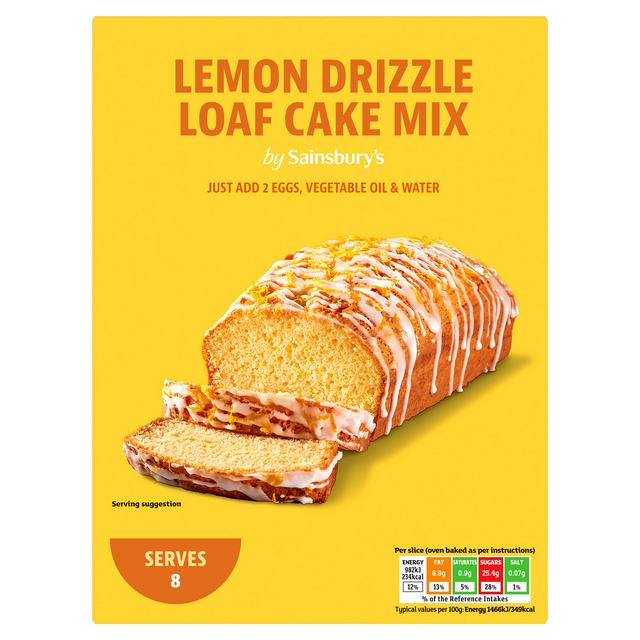 Sainsbury's Lemon Drizzle Loaf Cake Mix, 320g
