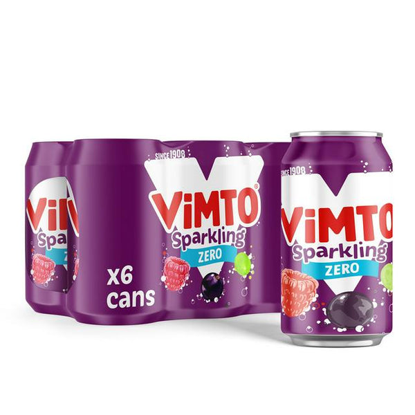 Vimto Sparkling, No Added Sugar, 6x330ml