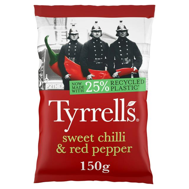 Tyrrells Sweet Chilli & Red Pepper Sharing Crisps, 150g