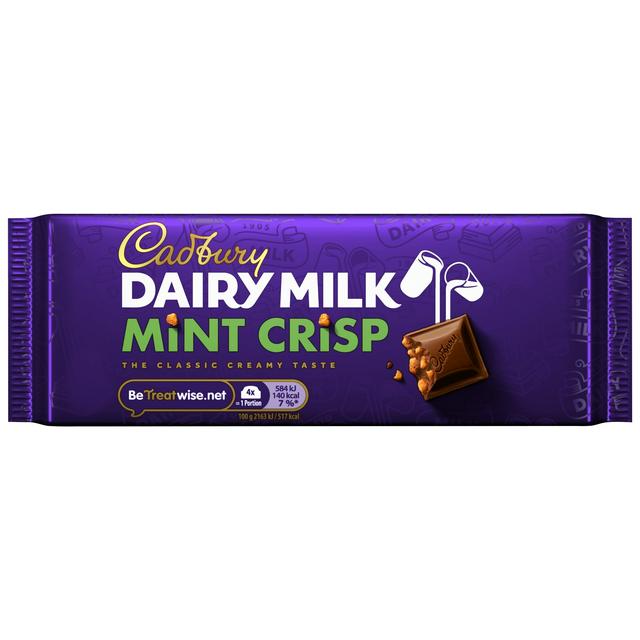 Cadbury Dairy Milk Mint Crisp Standard Bar (Irish) 49g