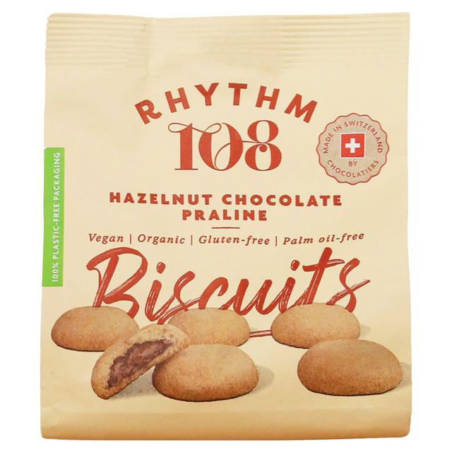 Rhythm 108 Vegan Hazelnut Chocolate Praline Biscuit Share Bag, 135g