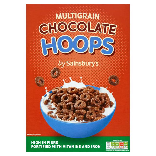 Sainsbury's Choco Hoops Cereal, 375g