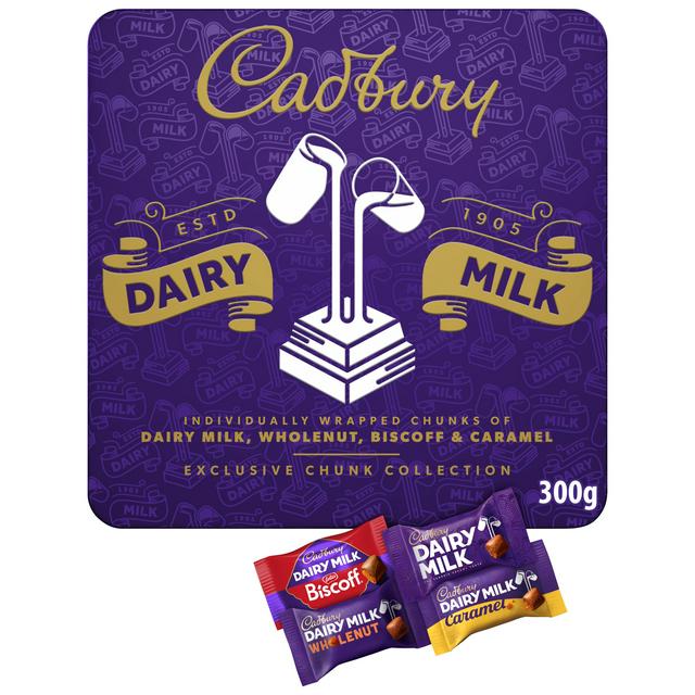 Cadbury Dairy Milk 300g Chocolate Chunks Tin