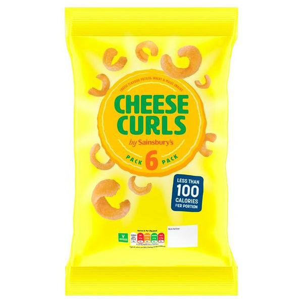 Sainsbury's Cheesy Curls, 6x16g