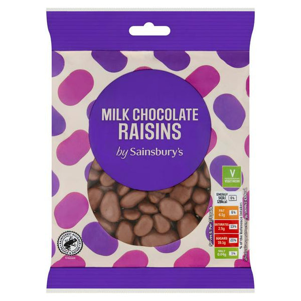 Sainsbury's Milk Chocolate Raisins, 180g