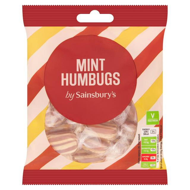 Sainsbury's Mint Humbugs, 200g