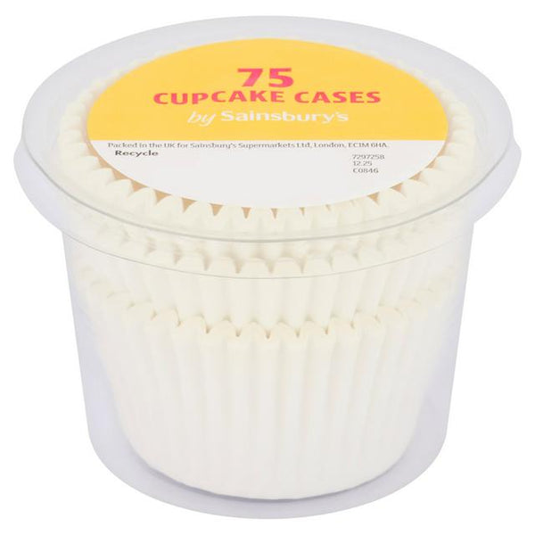 Sainsbury's 75 Plain Cupcake Cases