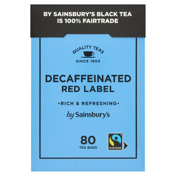 Sainsbury’s 80 Decaffeinated Red Label Tea Bags, 250g