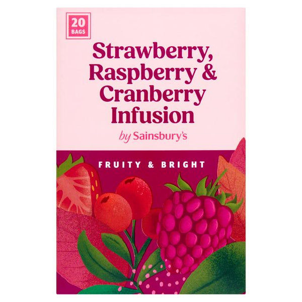 Sainsbury's 20 Strawberry, Raspberry & Cranberry Tea Bags