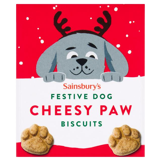 Sainsbury's 200g Cheesy Paw Festive Dog Biscuit Treats